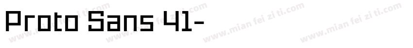 Proto Sans 41字体转换